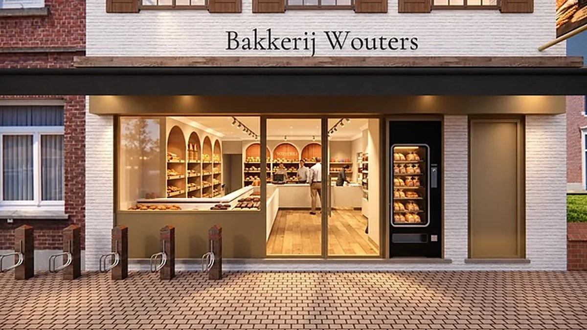 De gevel van Bakkerij Wouters in de Sint-Jansstraat in Werchter